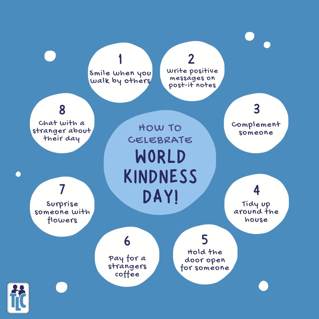 TotalLife's tweet image. Today is World Kindness Day! This day aims to celebrate and encourage acts of kindness. Here are some of the ways that you could celebrate it today!

#kind #kindness #worldkindnessday #celebrate #holiday #nice #actsofkindness #psychology #therapy #positive #positivity