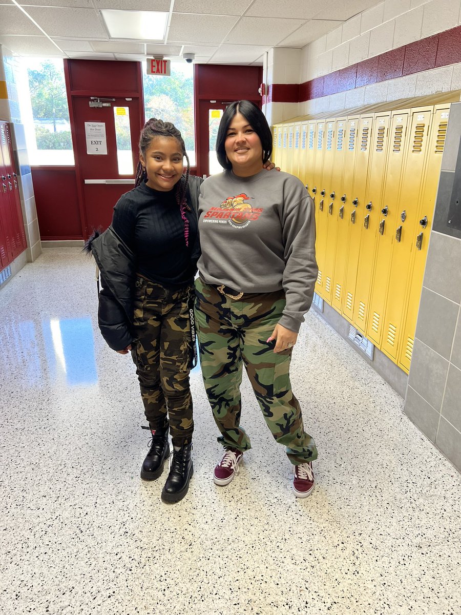 Benjamin Syms MS (@bensymsms) on Twitter photo Spirit Week Day 1: wearing Camo to honor our Military Veterans!!! Can’t wait to see all our throwbacks tomorrow! #SpartanStrong #WeAreHCS Spirit Week Day 1: wearing Camo to honor our Military Veterans!!! Can’t wait to see all our throwbacks tomorrow! #SpartanStrong #WeAreHCS