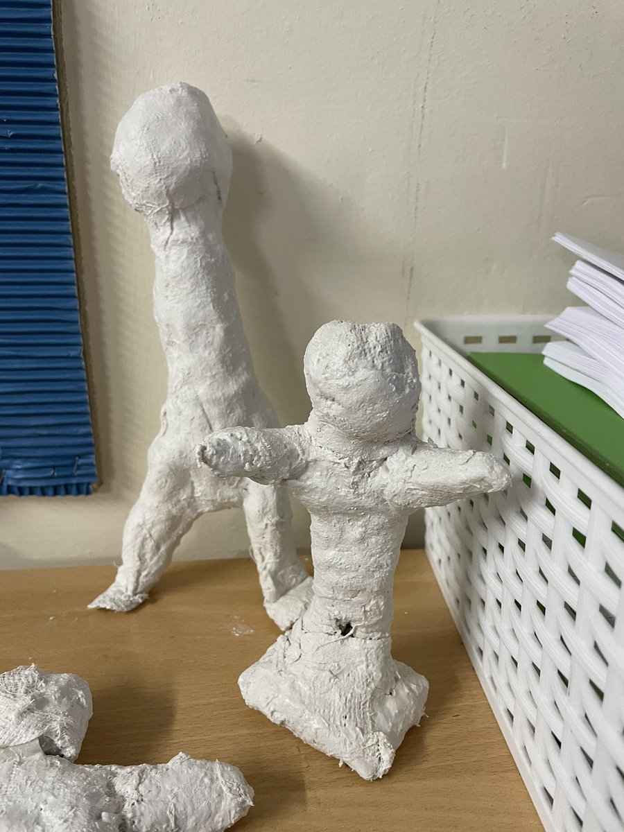 BlackoPrimary's tweet image. Our completed sculptures…#Class4 @ThePennineTrust