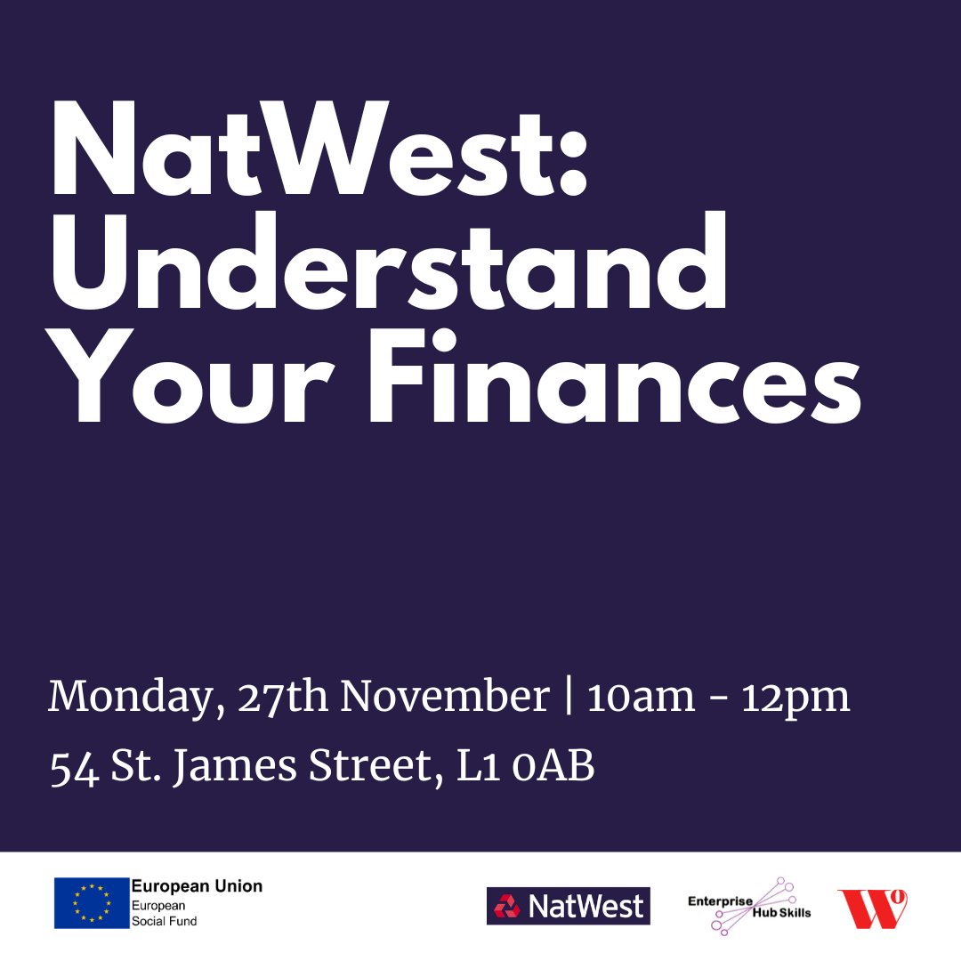 Enterprise Hub Skills (@enthubskills) on Twitter photo Very excited to be holding two special business skills events in partnership with <a href="/NatWestBusiness/">NatWest Business</a>.
Local Enterprise Manager Andrea Ray will be leading the sessions which are fully-funded for anyone in #LCR.
Tickets close tomorrow at 9am. Enrol here 👇
tinyurl.com/2kfnecd3 Very excited to be holding two special business skills events in partnership with <a href="/NatWestBusiness/">NatWest Business</a>.
Local Enterprise Manager Andrea Ray will be leading the sessions which are fully-funded for anyone in #LCR.
Tickets close tomorrow at 9am. Enrol here 👇
tinyurl.com/2kfnecd3