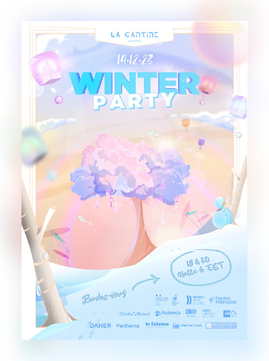 Préparez vos bonnets à pompons et vos moumoutes, l’incontournable soirée de fin d’année de La Cantine est de retour le 14 décembre ! ❄️

🔐 Soirée réservée aux membres du réseau, partenaires, coworkers et locataires

✨Programme et inscriptions : bit.ly/3QwLQWo