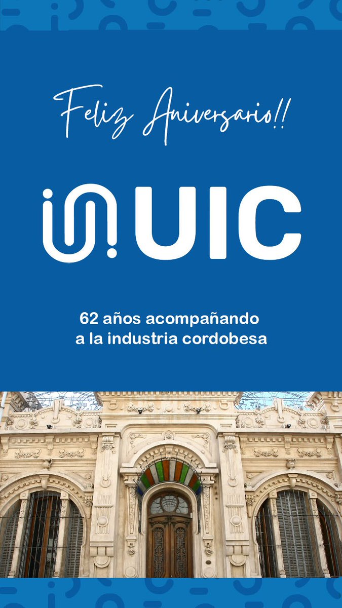 AFIC (@aficcba) on Twitter photo Saludamos a la Unión Industrial de Cordoba en su 62º aniversario!!!
Desde la AFIC saludamos a comisión directiva, departamentos de trabajo, cámaras y socios de UIC y le deseamos lo mejor para este nuevo año!!
Felicidades #aniversarioUIC <a href="/UICba/">Unión Industrial de Córdoba</a> Saludamos a la Unión Industrial de Cordoba en su 62º aniversario!!!
Desde la AFIC saludamos a comisión directiva, departamentos de trabajo, cámaras y socios de UIC y le deseamos lo mejor para este nuevo año!!
Felicidades #aniversarioUIC <a href="/UICba/">Unión Industrial de Córdoba</a>