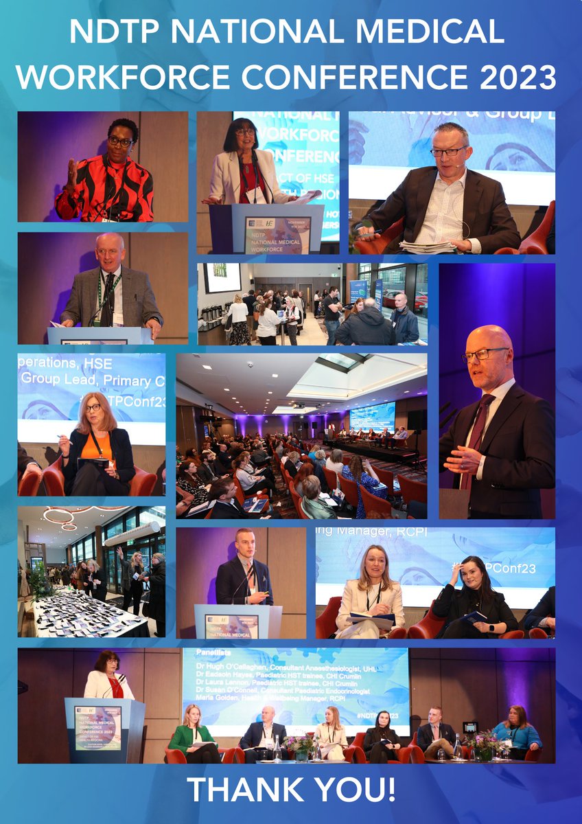Thank you to everyone who was a part of the National Medical Workforce Conference on the 9th of Nov. We were thrilled so many people took the time out of their busy schedules to attend. Thank you to all the speakers, @ingridmileyRTE, @InvestnetEvents & the NDTP team. #NDTPConf23