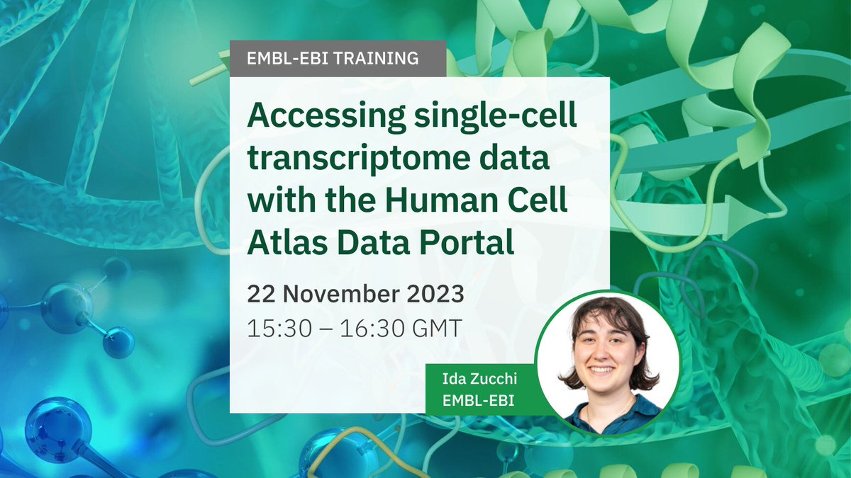 The next week's webinar will illustrate navigating the Human Cell Atlas data portal and accessing single-cell #transcriptomics data from diverse cell types. Registration is free but essential: ebi.ac.uk/training/event… #OpenAccess #SingleCell #HumanCellAtlas