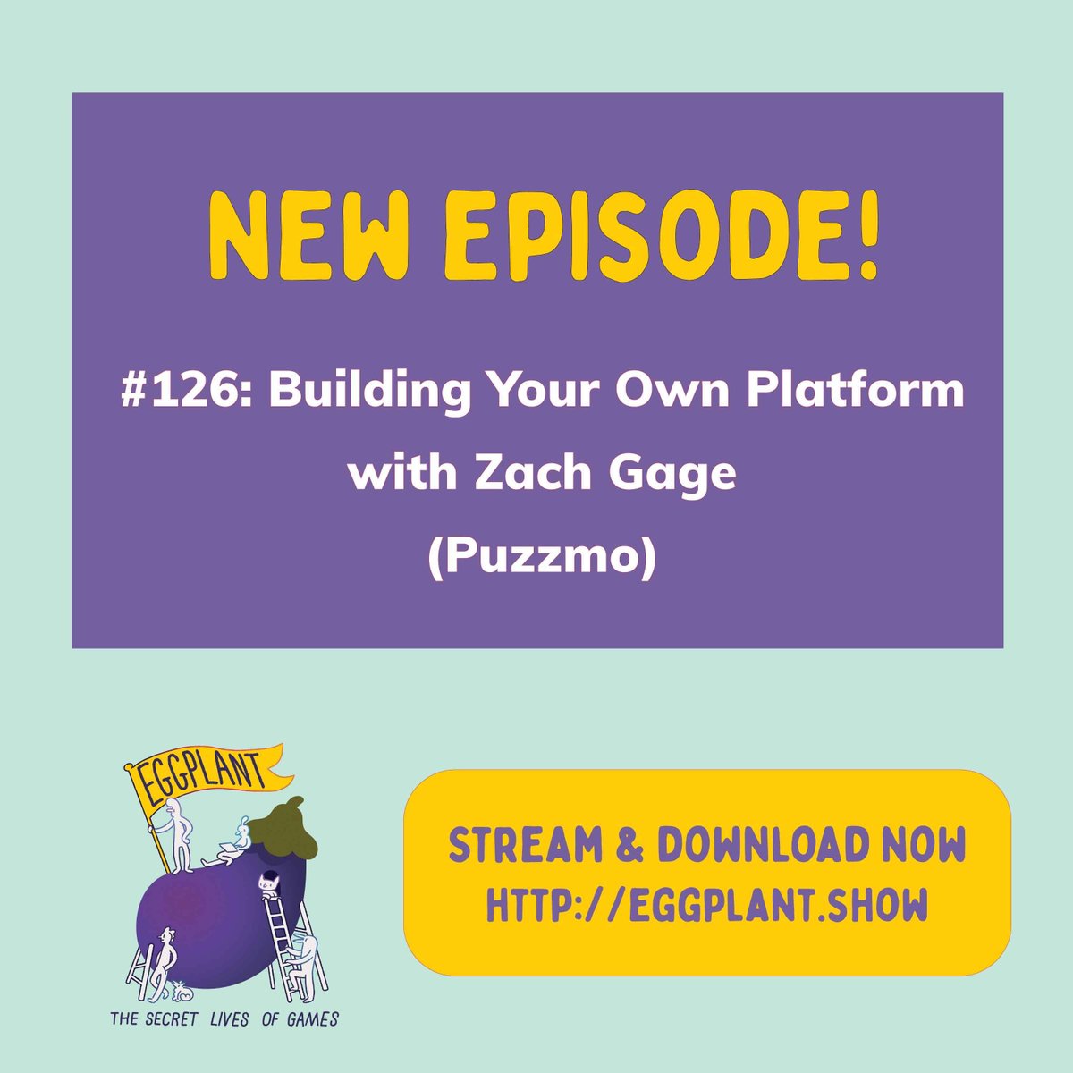 126: Building Your Own Platform w/ Zach Gage (Puzzmo) We talk to our very own @helvetica about his brand new games website, Puzzmo. We talk about player curiosity, newspaper games, crosswords, and more. Links to listen and show notes: eggplant.show/126-building-y…