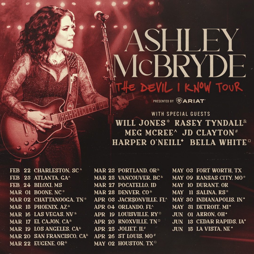 #TheDevilIKnowTour presented by @Ariat is just getting started... new spring dates have just been announced! As always, my Trybe members will have the first shot at tickets starting tomorrow at 10am local time. General onsale starts Friday! Can't wait to see all of your beautiful