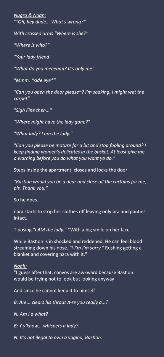 TheNugrawesome's tweet photo. Here's a word for word convo of @AxelNoah_ & I's π€£
It's their first meeting and fighting to get the apartment :3
#NaraTion https://t.co/c1rWgIuhTJ