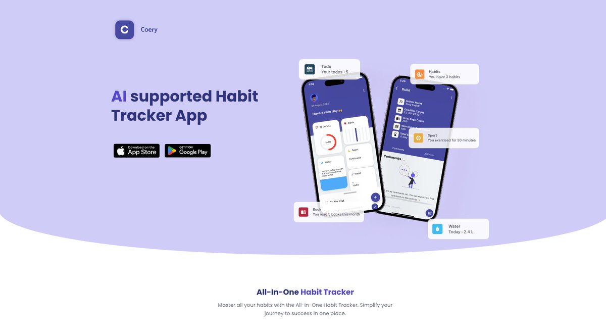 I'm preparing a landing page. If you haven't signed up for the waitlist yet, sign up now 🙌

Link : coery.app

#buildinpublic #app #product #producthunt