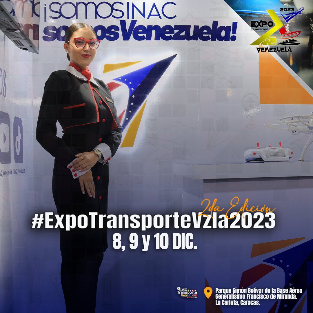VENAVEGAGOB's tweet photo. #13Nov  ¡Productiva Semana! La #ExpotransporteVzla2023 es la exhibición mas grande del país que agrupa los tres sectores productivos de transporte terrestre, acuático y aéreo. El evento reúne a más de 1.000 expositores (públicos y privados) ¡Asiste! #EsequiboX5EsVenezuela https://t.co/Ui9RBkjrfL