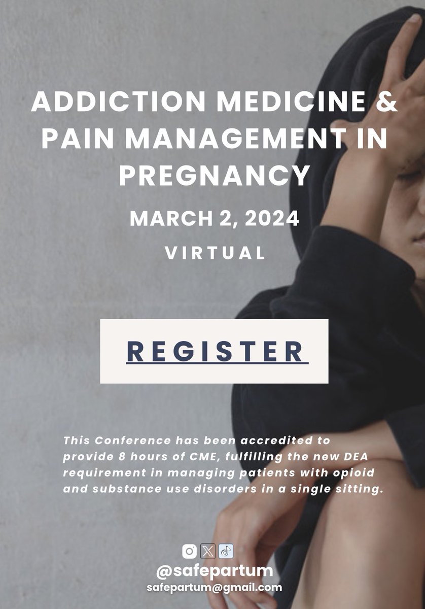 Sign up for Addiction Medicine & Pain Management in Pregnancy! - #CME that completely fulfills the new DEA license requirements 🙌🏽 - access recordings on demand - learn SUD management on L&D including Buprenorphine microdosing & so much more Register: blue-sea-869.myflodesk.com