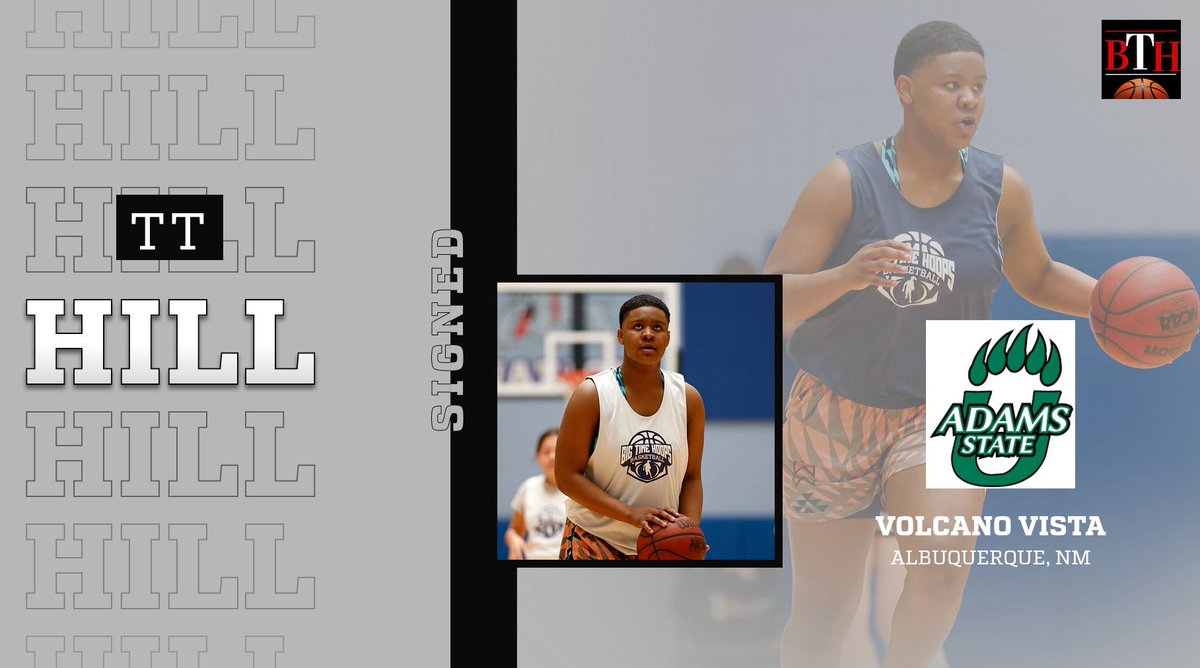 Congratulations to Volcano Vista senior <a href="/taejhuanhill/">Taejhuan HILL</a> on her signing with <a href="/AdamsStateU_WBB/">Adams State Women's Basketball</a>. The Grizzlies are getting a good one. Good luck TT! #nmproduct 📸 Michael Nunez