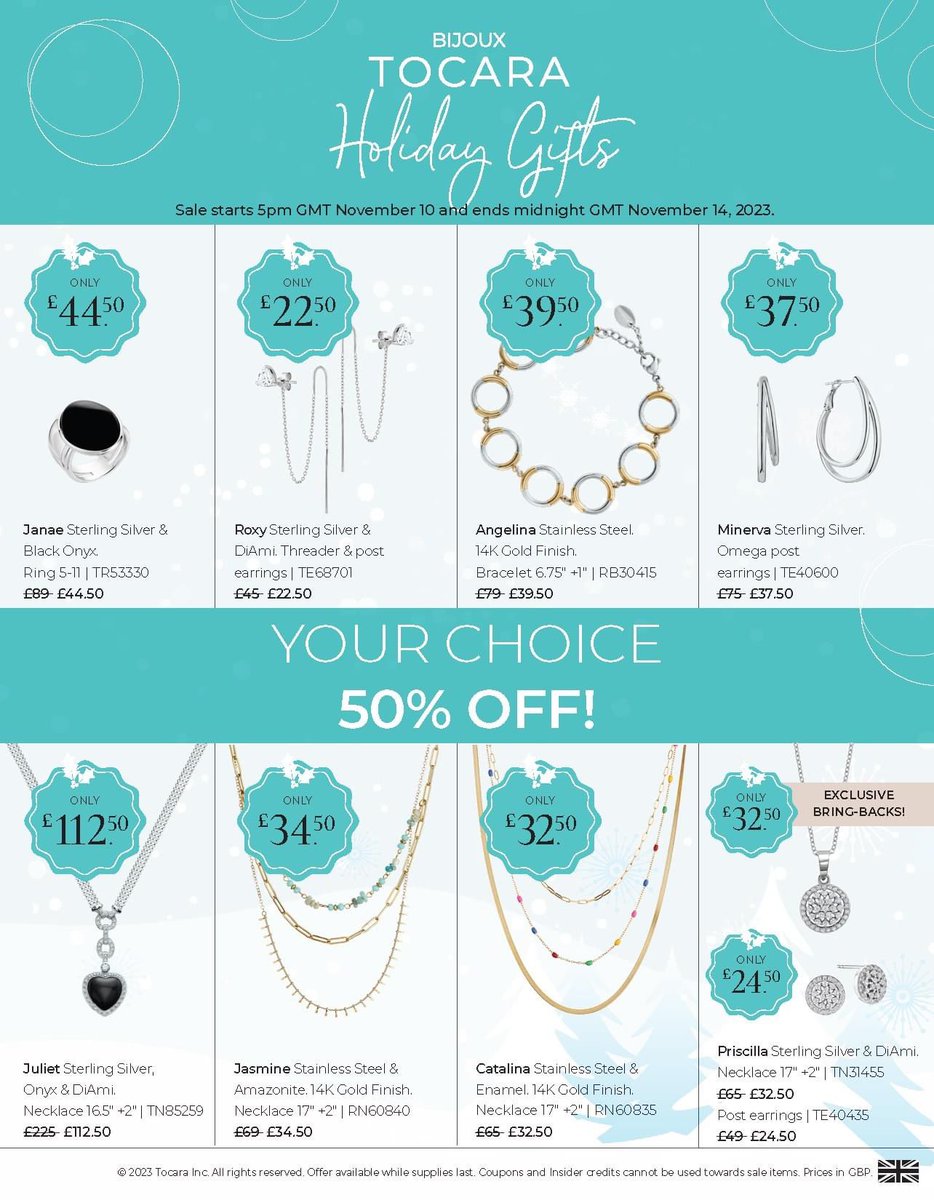 TocaraUK's tweet photo. Accessorise like a supermodel and forget your wardrobe woes 💙 #gifts #outfitinspo https://t.co/sMtZcwlJIZ