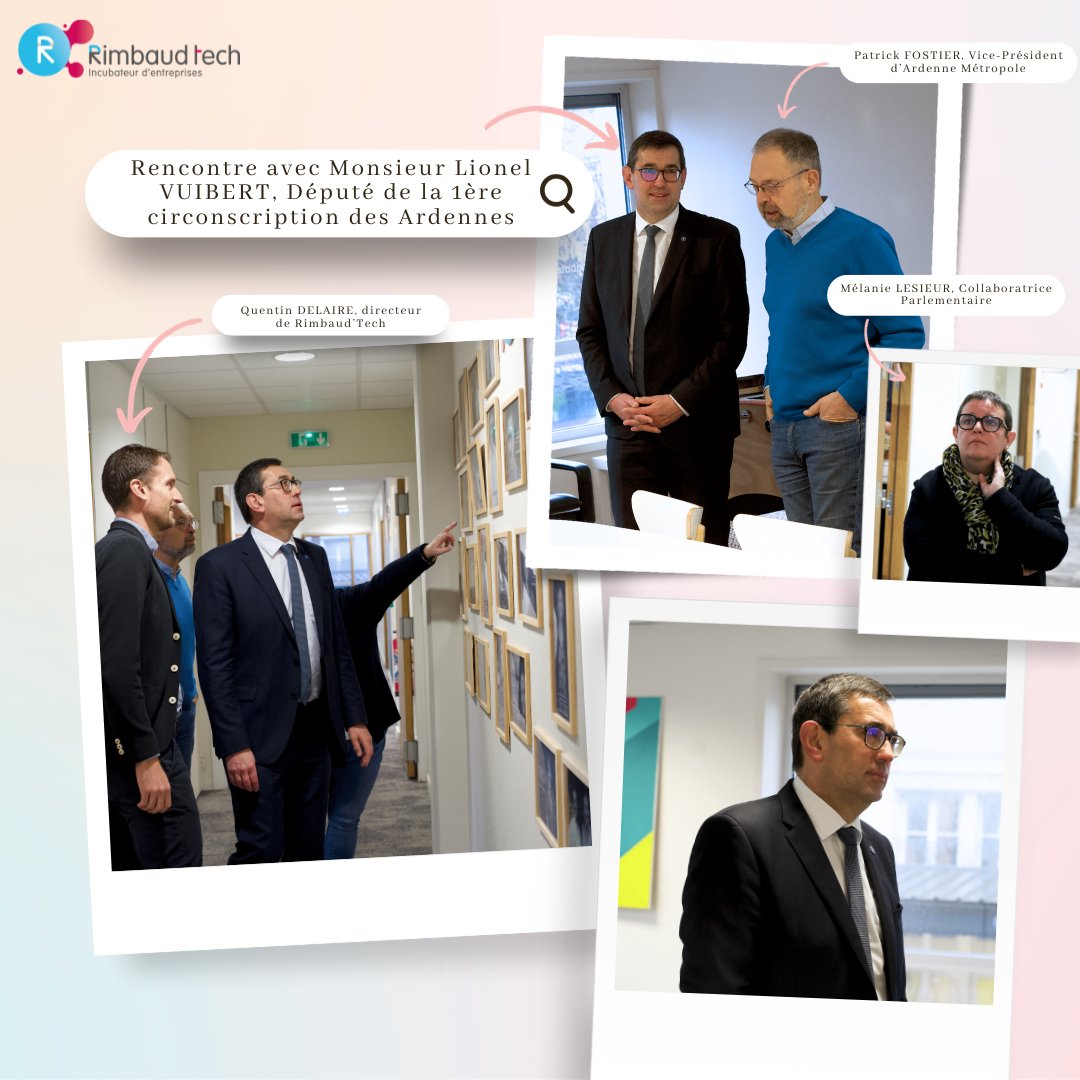 💼 [NOUVELLES DU LUNDI MATIN]

Ce matin, nous avons eu l'honneur de recevoir la visite du #député de la 1ère circonscription des Ardennes, Lionel Vuibert, et de Mélanie Lesieur, Collaboratrice Parlementaire. 🤝🏼

Un grand merci pour leur venue ! 🙌🏼
