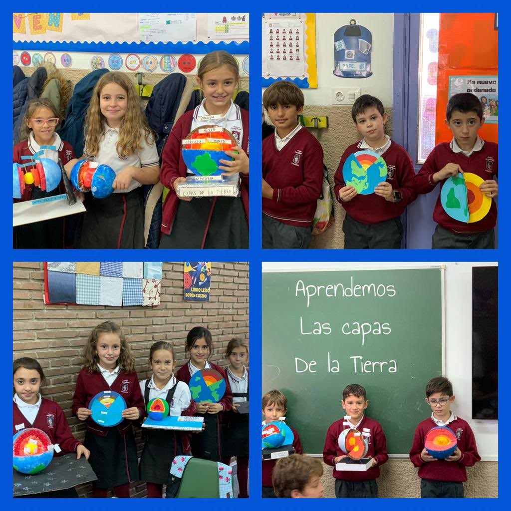 Gran trabajo de los alumnos de 3º Primaria que repasan las capas de la Tierra con sus magníficos proyectos.

¡Sois geniales! ¡Seguid así! 🙌🏻🌎 

#primariaSG #educaresnuestrapasiónSG
