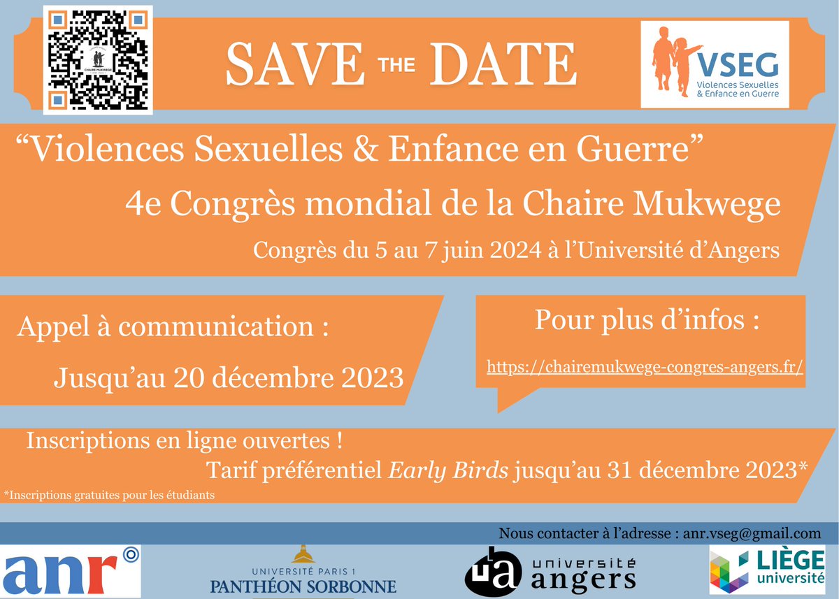 🌐Et le Save the Date du 4e Congrès mondial !