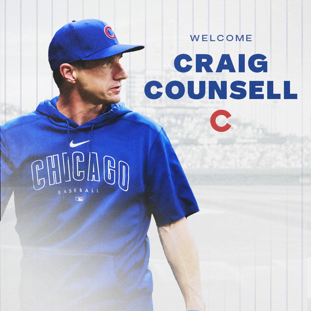 Cubs's tweet image. The #Cubs today named Craig Counsell the 56th manager in franchise history, agreeing to terms on a five-year contract through the 2028 season.

Welcome to Chicago, Craig!