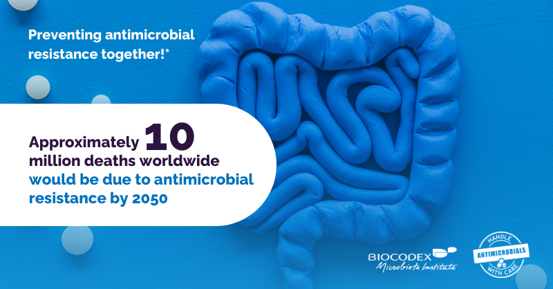 💊#WAAW 2023  📣'Preventing antimicrobial resistance together!'* is the claim chosen by @WHO for this #WorldAMRAwarenessWeek.
@UNEP @FAO @WOAH

Discover the campaign👇
who.int/campaigns/worl… 

🗓Coming soon... many tools to help you educate your patients about microbiota & #AMR!