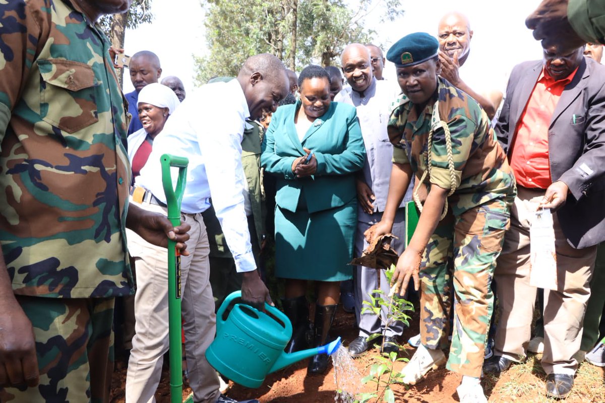 To help conserve the environment, I today participated in the launch of the national tree planting exercise at Nsaria forest in Bonchari Sub-county. Over 102,000 tree seedlings were planted in Kisii County, in the exercise which was officiated by Prof. Edward Kisiang'ani, PS-