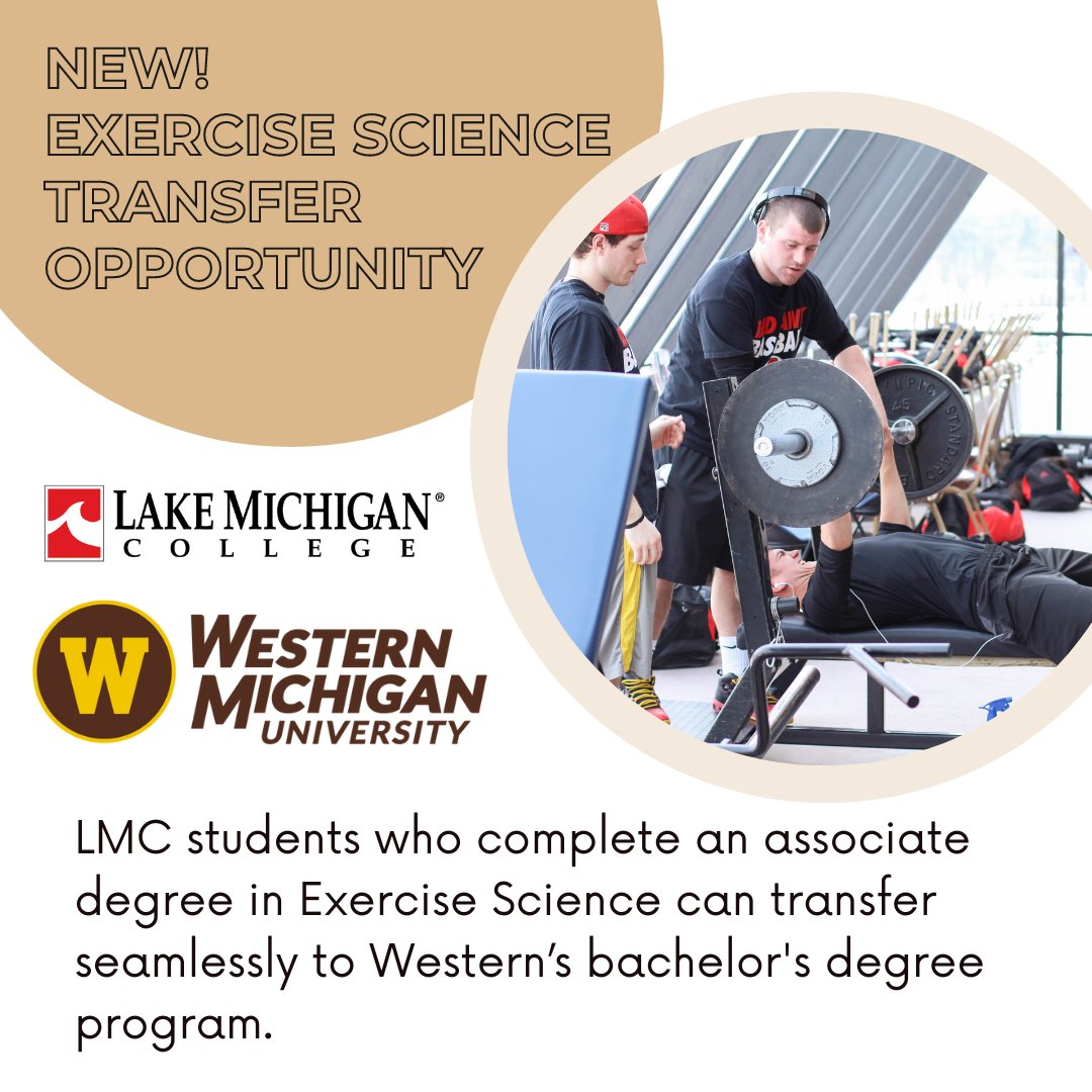 LakeMichCollege's tweet image. Lake Michigan College and Western Michigan University Forge Exciting Pathway for Exercise Science Students 🎓

lakemichigancollege.edu/about/news-eve…