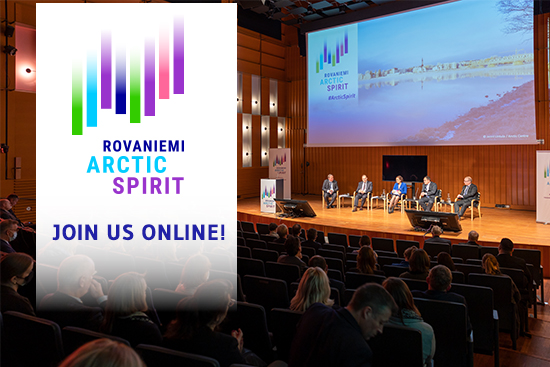 If you didn’t make it to #Rovaniemi, remember that you can also join us online!

Starting tomorrow morning Tue Nov 14 at 9 am (Finnish time).

Updated program on the conference website where also the online stream can be followed:
rovaniemiarcticspirit.fi/EN

#ArcticSpirit