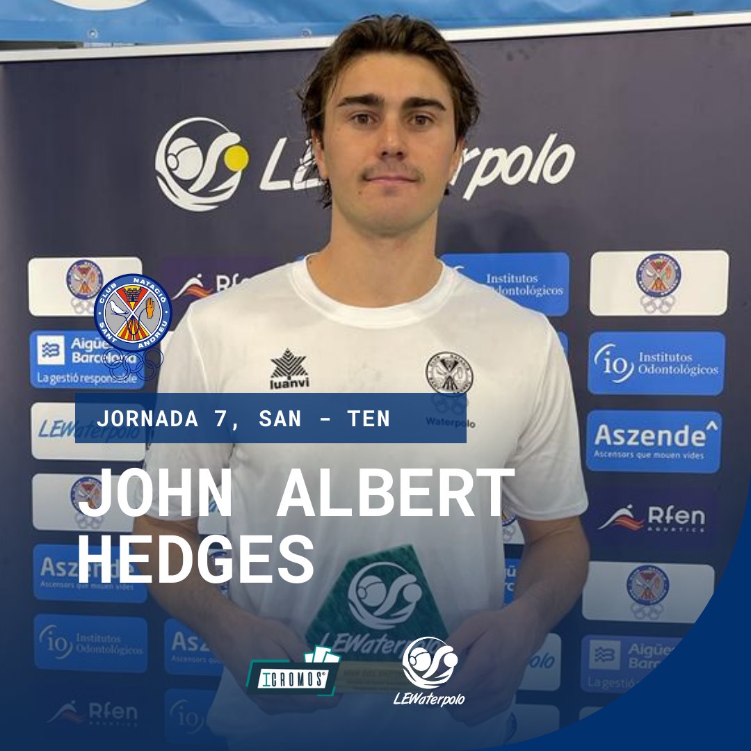 LEWaterpolo's tweet photo. 𝘑𝘖𝘙𝘕𝘈𝘋𝘈 8️⃣
🥇Pol Prat
𝘑𝘖𝘙𝘕𝘈𝘋𝘈 7️⃣
🥇Ricard Alarcón
🥇John Albert Hedges
𝘑𝘖𝘙𝘕𝘈𝘋𝘈 1️⃣2️⃣
🥇Bernat Sanahuja
Felicidades por este reconocimiento!!💪
📸 | Agradecemos a los fotógrafos de los equipos locales.
#DHMJornada8 #LEWaterpolo #Waterpolo #MVP #MVPICROMOS https://t.co/AzUdhxYOkP