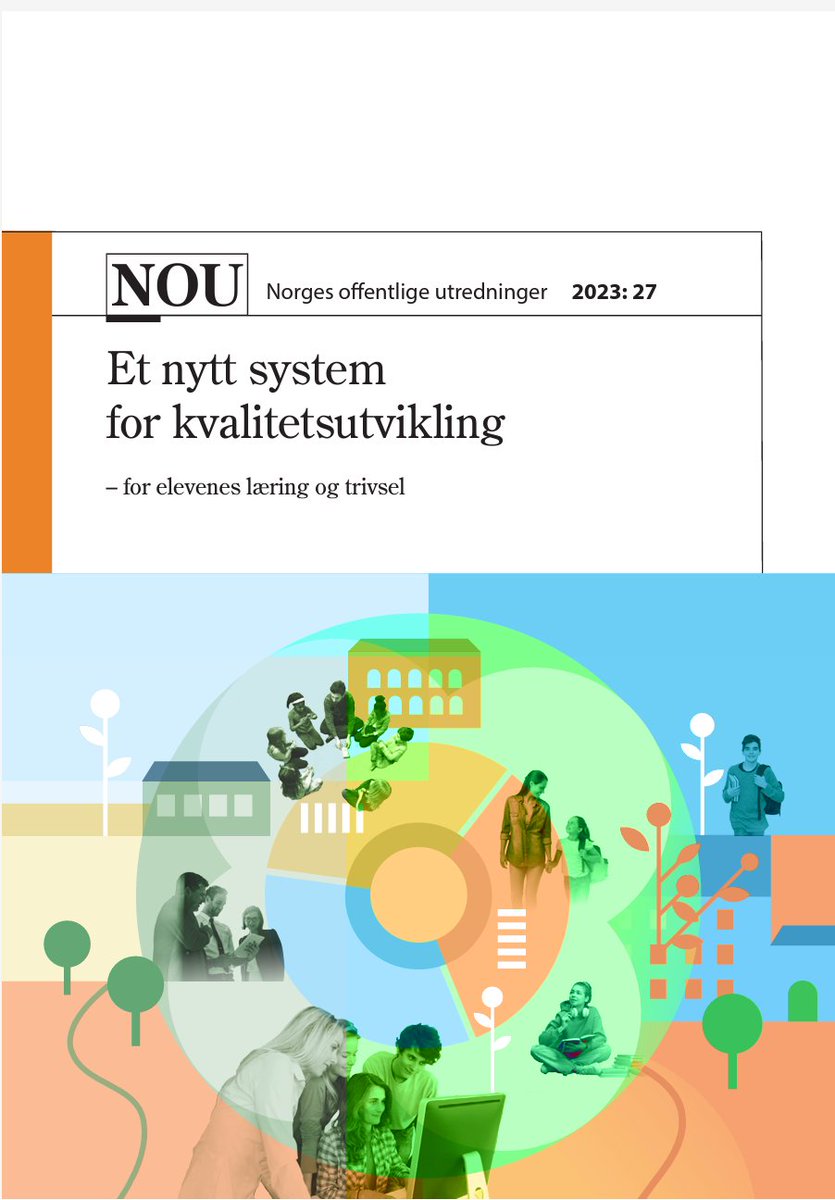 I dag ble NOU23: 27 'Et nytt system for kvalitetsutvikling - for elevenes læring og trivsel' levert til Kunnskapsdepartementet. En stor NOU-begivenhet på utdanningsfeltet.