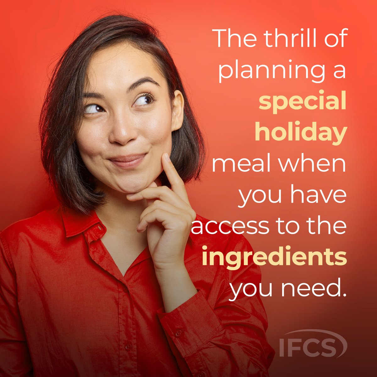 IFCS’ Fresh Thanks holiday grocery distribution makes all the difference in preparing special #holidaymeals.
Learn about this event, held Saturday, November 18: rb.gy/zn51r
Help provide food support to 500 families and seniors: rb.gy/okblb