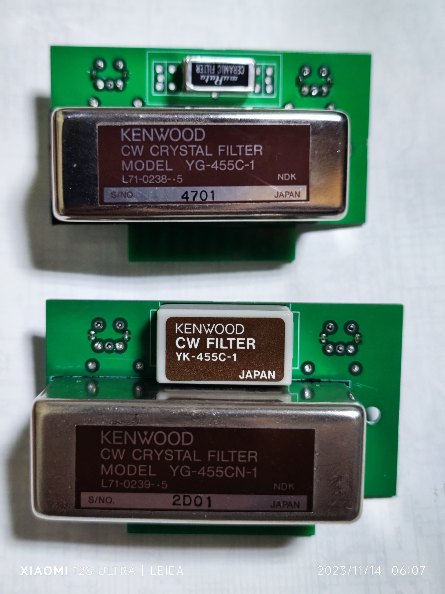 YG-455C-1【KENWOOD】TS-850 TS-690等 L71-0238-05 CWフィルター・動作