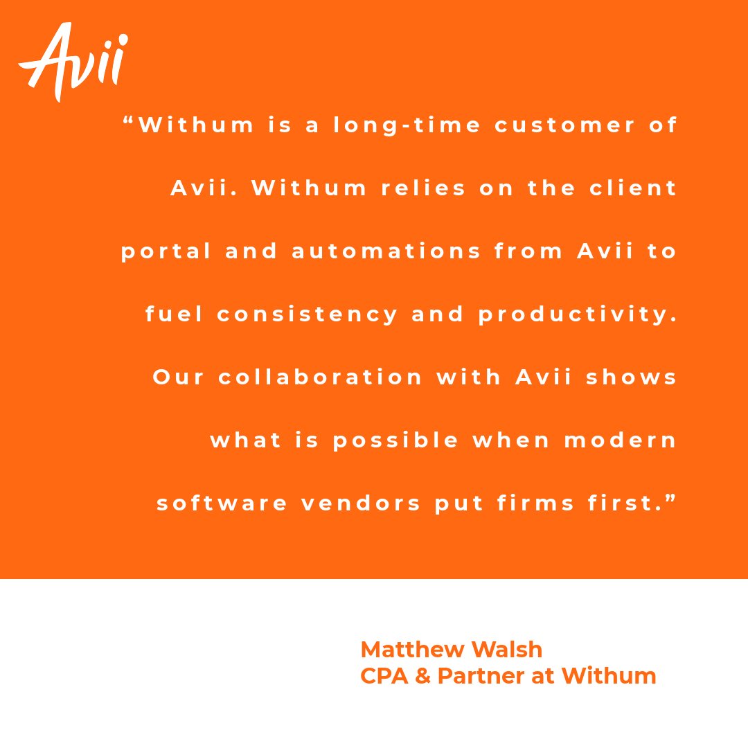 At Avii, we always put our clients first. Schedule a discovery call and learn more about how Avii Client Portal + Workspace can make a difference at your accounting firm. avii.com/contact/

#accountingsoftware #accountingautomation #accountingfirm #cpa