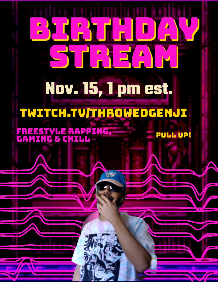 This Wednesday!

#TwitchStreamers #freestyle #gaming