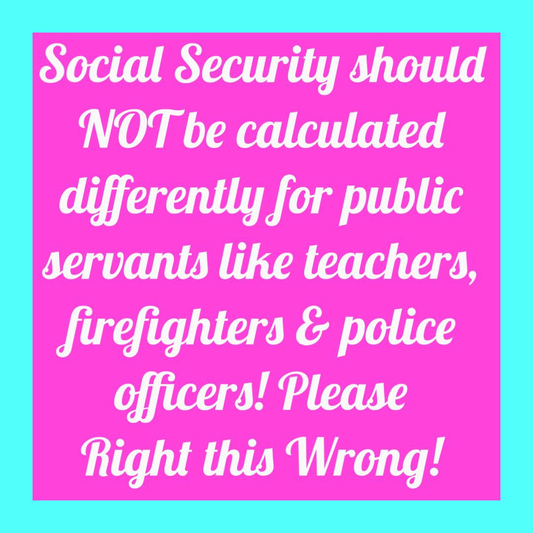 @RepDustyJohnson 46 YEARS: #lawfulrobbery—rightfully earned Social Security benefits. VICTIMS? Public Servants, Retired Workers here and abroad. EQUALITY MATTERS: Please help stop the discrimination and #CosponsorHR82 to #EliminateWEPGPO.