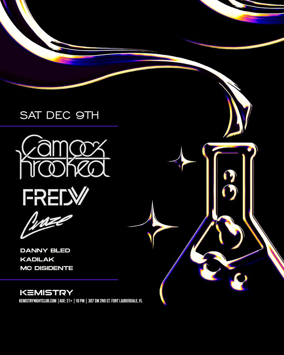 🚨 UPCOMING EVENTS 🚨 

Which ones are we seeing you at?

Tickets available. Link in bio. 

#Kemistry 🥼🧪