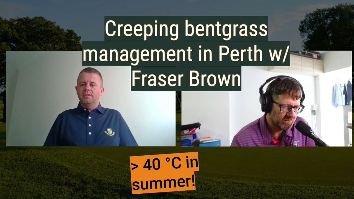 Micah Woods (@asianturfgrass) on Twitter photo New #ATC2x episode
Watch youtu.be/1jVnqrjDg3c
Listen share.transistor.fm/s/b07bcece
<a href="/FraserJBrown_/">Fraser Brown</a> joined from Lake Karrinyup CC to discuss bentgrass management in high temperatures. We discussed irrigation, syringing, DryJect, #ClipVol, #BobbleTest, 007, mowing, & more. New #ATC2x episode
Watch youtu.be/1jVnqrjDg3c
Listen share.transistor.fm/s/b07bcece
<a href="/FraserJBrown_/">Fraser Brown</a> joined from Lake Karrinyup CC to discuss bentgrass management in high temperatures. We discussed irrigation, syringing, DryJect, #ClipVol, #BobbleTest, 007, mowing, & more.