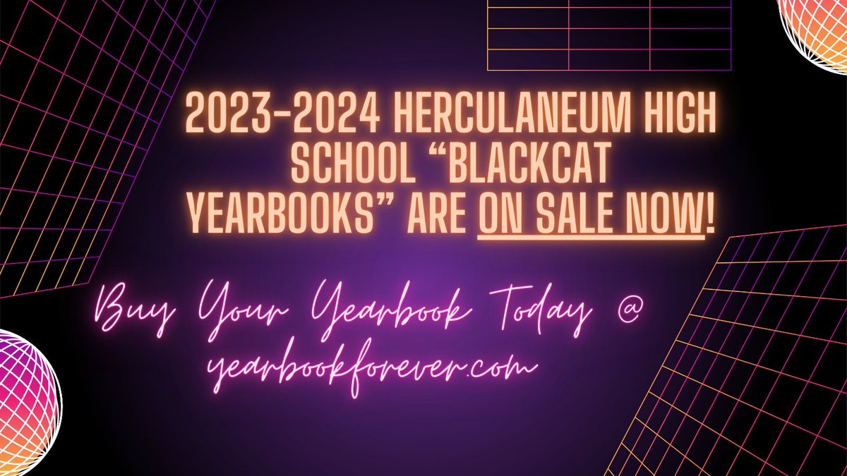 The Yearbook Staff are working hard to ensure this special school year is covered. Prices go up at the end of the calendar year, so now is your best bargain! Go to yearbookforever.com to get your copy of the 'Blackcat Yearbook' ordered today! @BlackcatMatt @HHSBlackcats