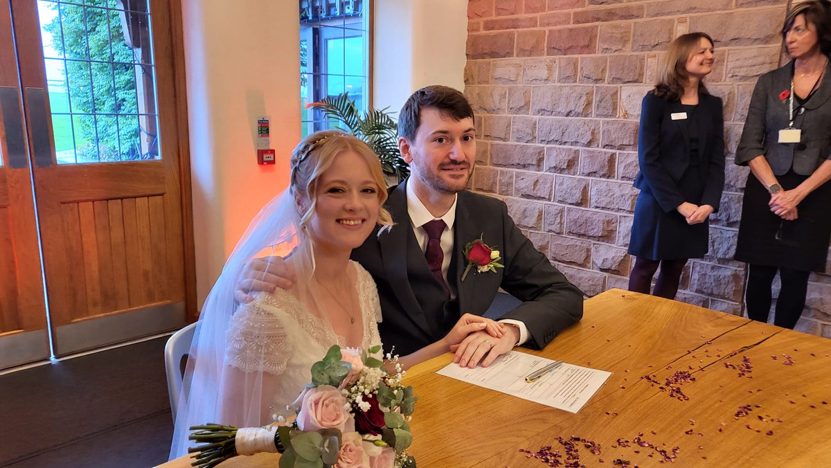 Yesterday I married the man I love - here's to the next chapter of our lives together 🥰 #MrandMrs #NewlyWeds