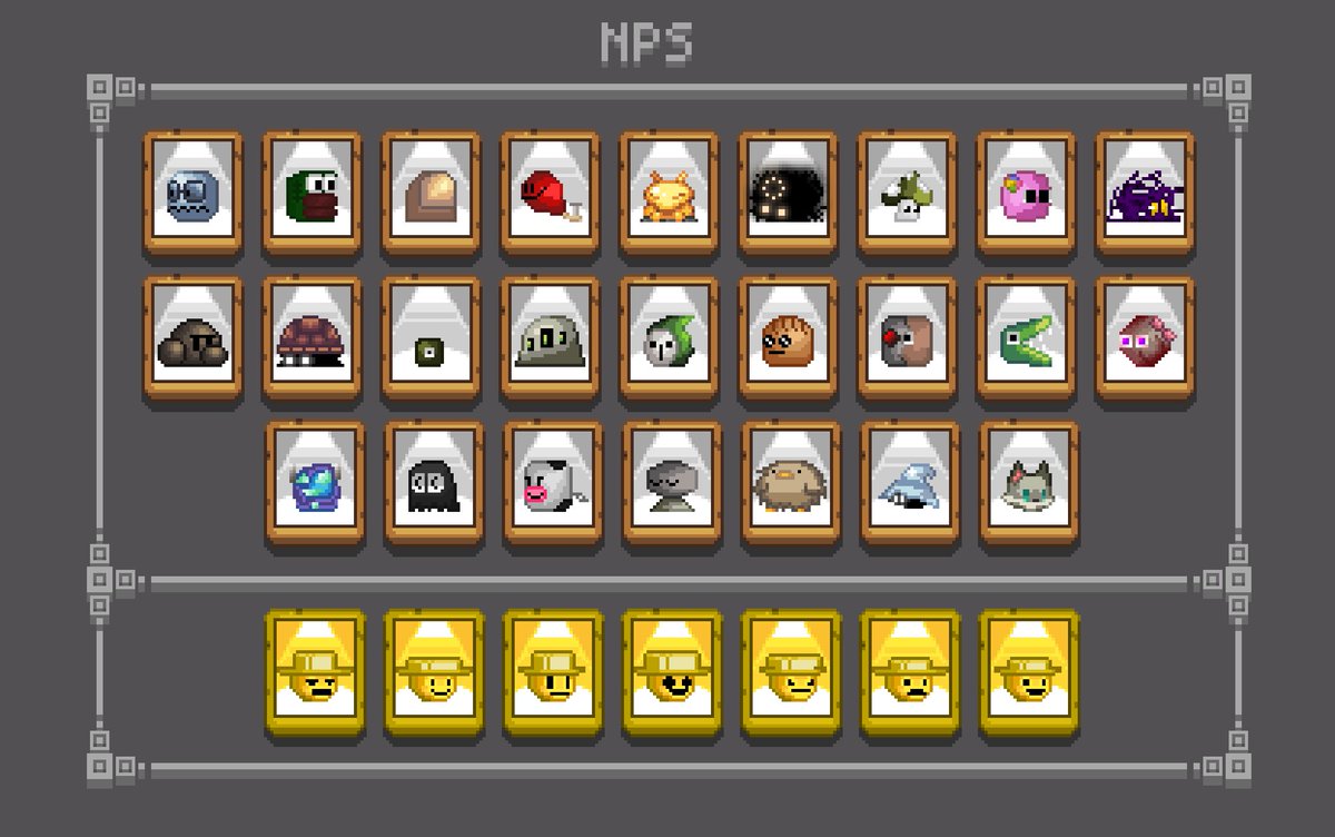 Well, yes, it seems that NPCs are more than monsters, but this is not the case.
But each mob has different types and behaviors
#PixelArt #pixel #game #gamedev #onedimension #art