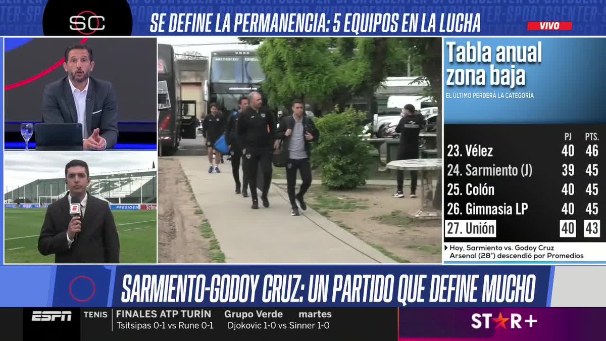 #Ahora en #SportsCenter Azulado, @MarianoFusco2 palpita la previa de Sarmiento vs. Godoy Cruz por la #CopaDeLaLiga. 📺 #ESPNenStarPlus