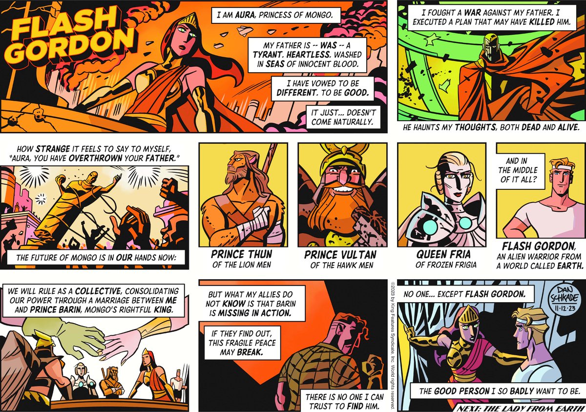 YourFlashGordon's tweet image. Flash Gordon - November 12, 2023

#comicskingdom #flashgordon #comics