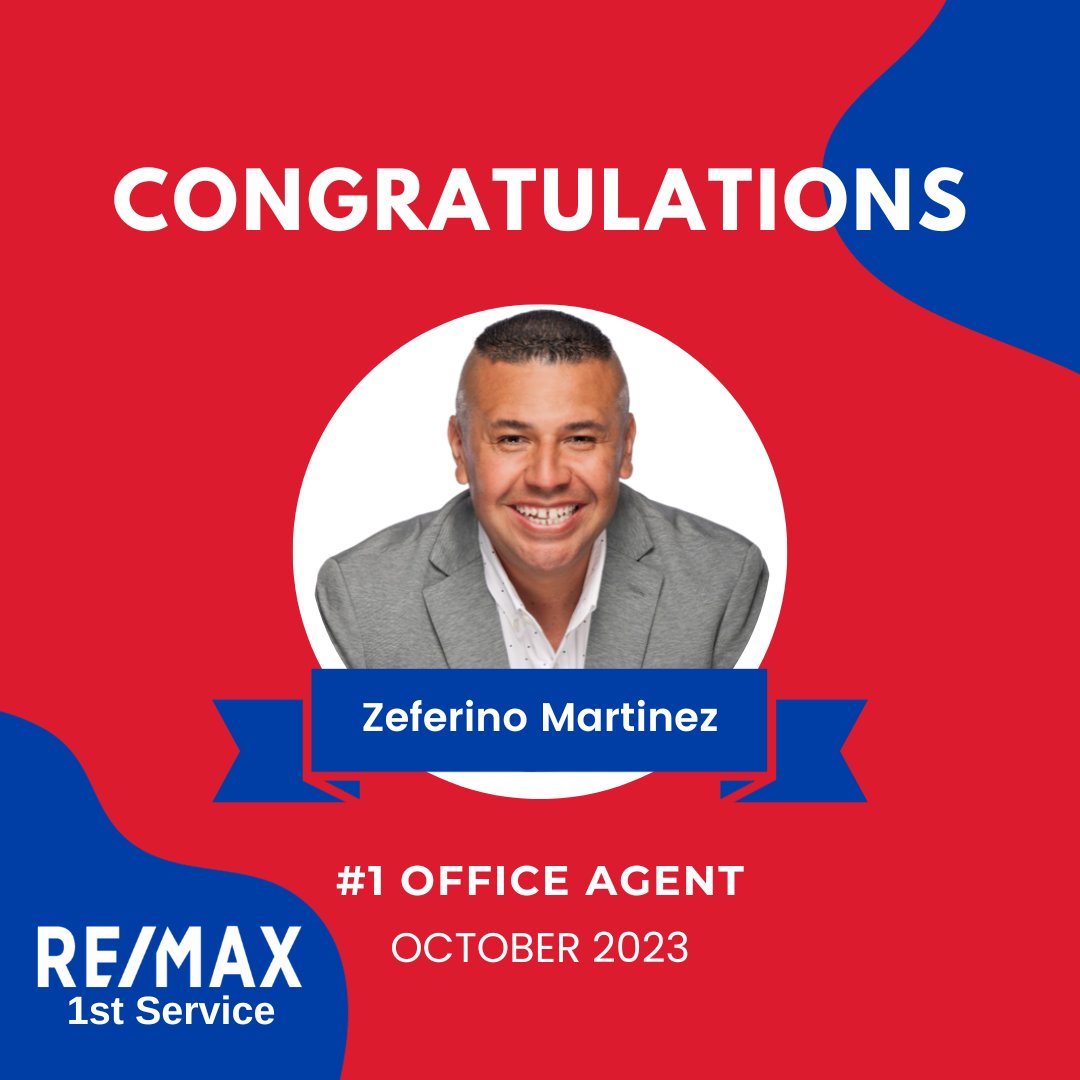 REMAX1stService's tweet image. A round of applause for our exceptional #1 office agent and team at RE/MAX 1st Service in October 2023! 🎉 Your hard work and expertise are the driving forces behind this well-deserved achievement.  #TopAgents #REMAX1stService #RealEstateMasters #SuccessInRealEstate #RealEstate