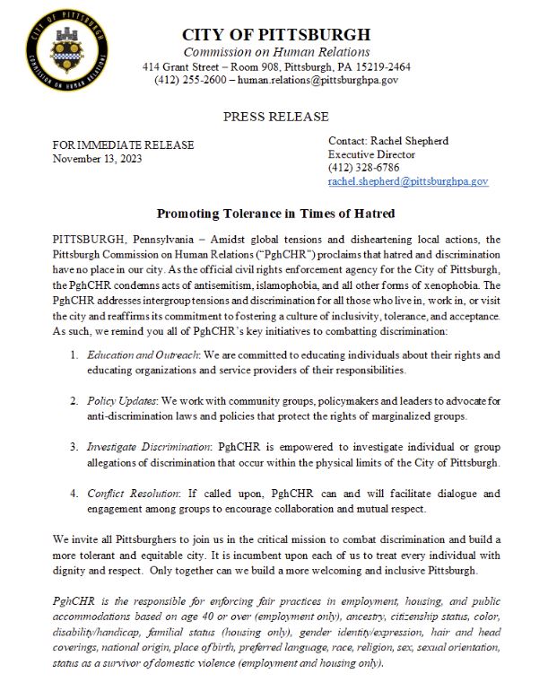 Pittsburgh Commission on Human Relations (@pghchr) on Twitter photo 
