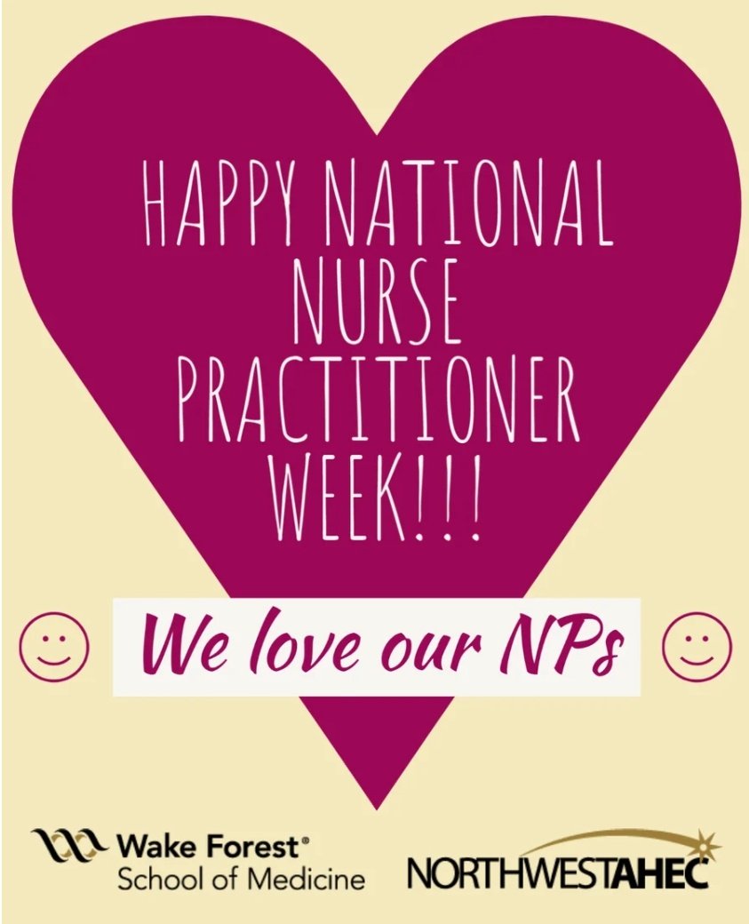 melissamtodd's tweet photo. 🎊Happy Nurse Practitioner Week!🎊
Thanks for all you do! Keep up the amazing job serving others in your care.May God continue to bless us all with the grace to serve and lead in healthcare. I'm grateful to everyone who impacted my career. 
#NPWeek #stillserving #writing https://t.co/UAUeVsiaAZ
