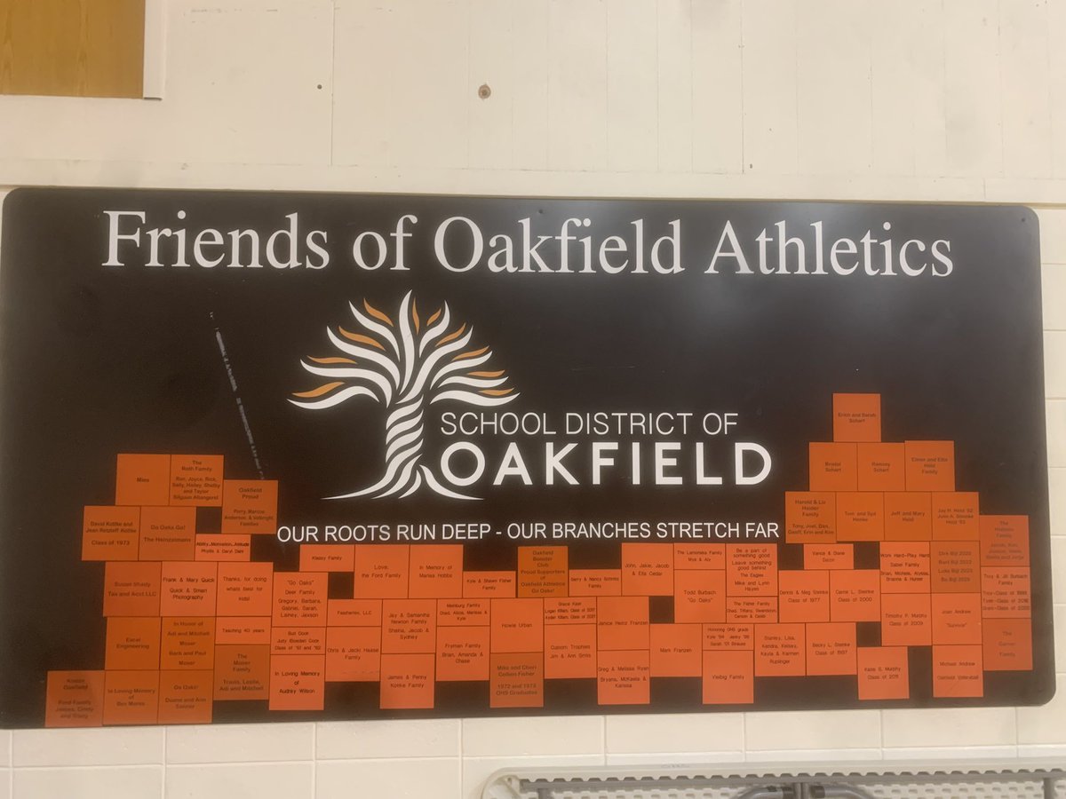 DougMock3's tweet image. Be a supporter of Oakfield Athletics!!#GoOaks