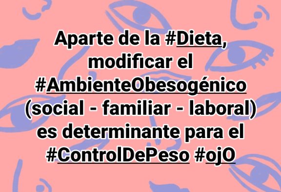 Aparte de la #Dieta, modificar el #AmbienteObesogénico (social - familiar - laboral) es determinante para el #ControlDePeso #ojO

linktr.ee/axelarroyo