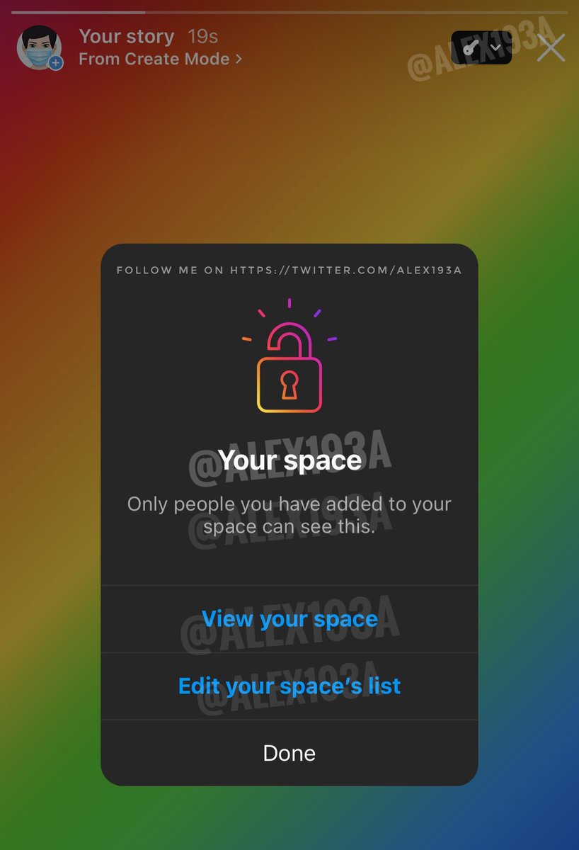 #Instagram is working on "Your space" 👀

ℹ️ Only people you have added to your space can see it
ℹ️ Instagram will notify people you've added but not people you've removed