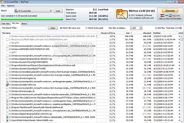 majorgeeks's tweet image. Updated - WizTree is a #diskspace analyzer for quickly scanning your entire #harddrive and showing you which files and folders are using the most disk space.
majorgeeks.com/files/details/… #freeware #drivecleaner
