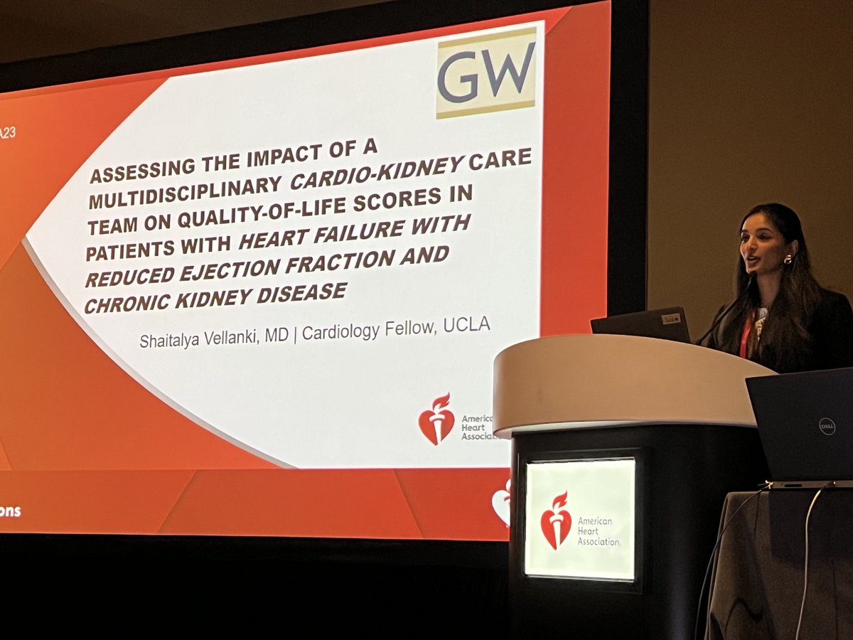 Eric H Yang, MD (@datsunian) on Twitter photo Multidisciplinary care in❤️is always ideal—but less 🔎 is integration of ❤️/kidney care in pts w/ HFrEF & CKD—a common combo.
<a href="/uclaCVfellows/">UCLA Cardiology Fellowship</a> #bruinhearts <a href="/ShayV_MD/">Shay Vellanki</a> presents her work from <a href="/GWHospital/">GWHospital</a> <a href="/GWSMHS/">GW SMHS</a> w/ an RCT 🔎 QOL of pts assigned to SOC vs a HF/nephro team.
🔥work!! Multidisciplinary care in❤️is always ideal—but less 🔎 is integration of ❤️/kidney care in pts w/ HFrEF & CKD—a common combo.
<a href="/uclaCVfellows/">UCLA Cardiology Fellowship</a> #bruinhearts <a href="/ShayV_MD/">Shay Vellanki</a> presents her work from <a href="/GWHospital/">GWHospital</a> <a href="/GWSMHS/">GW SMHS</a> w/ an RCT 🔎 QOL of pts assigned to SOC vs a HF/nephro team.
🔥work!!