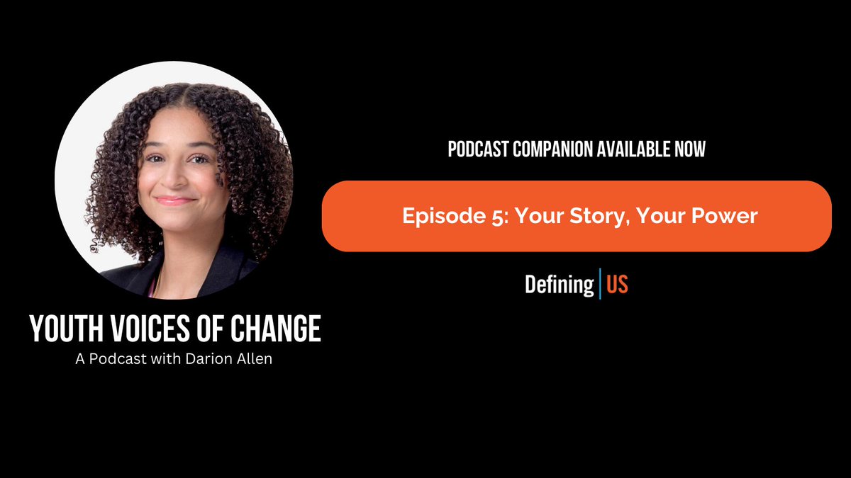 The Podcast Companion for Episode 4 of the Youth Voices of Change podcast with guest Chelsea Hylton is available now on takeactionportal.org/podcasts/.

For more information, contact us at definingus.org/take-action/