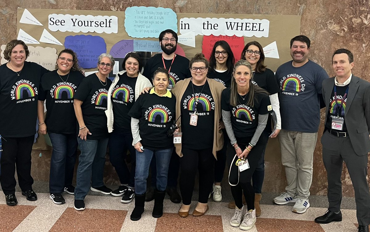 South Side High School  celebrates 
WORLD KINDNESS DAY! Thank you to our Sources of Strength leaders for organizing and helping spread the kindness!!! <a href="/pat_walshEDU/">Patrick Walsh, Ed.D.</a> <a href="/mattgct/">Matt Gaven</a>