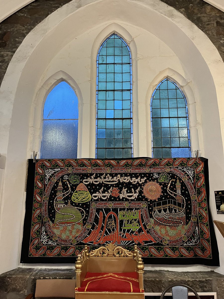 I feel uplifted this evening after attending the launch of Scotland’s #InterFaithWeek I visited one of the local mosque’s. We were made to feel so welcome. They share the building with a church. True interfaith. Photo of the mosque 🙏🙏