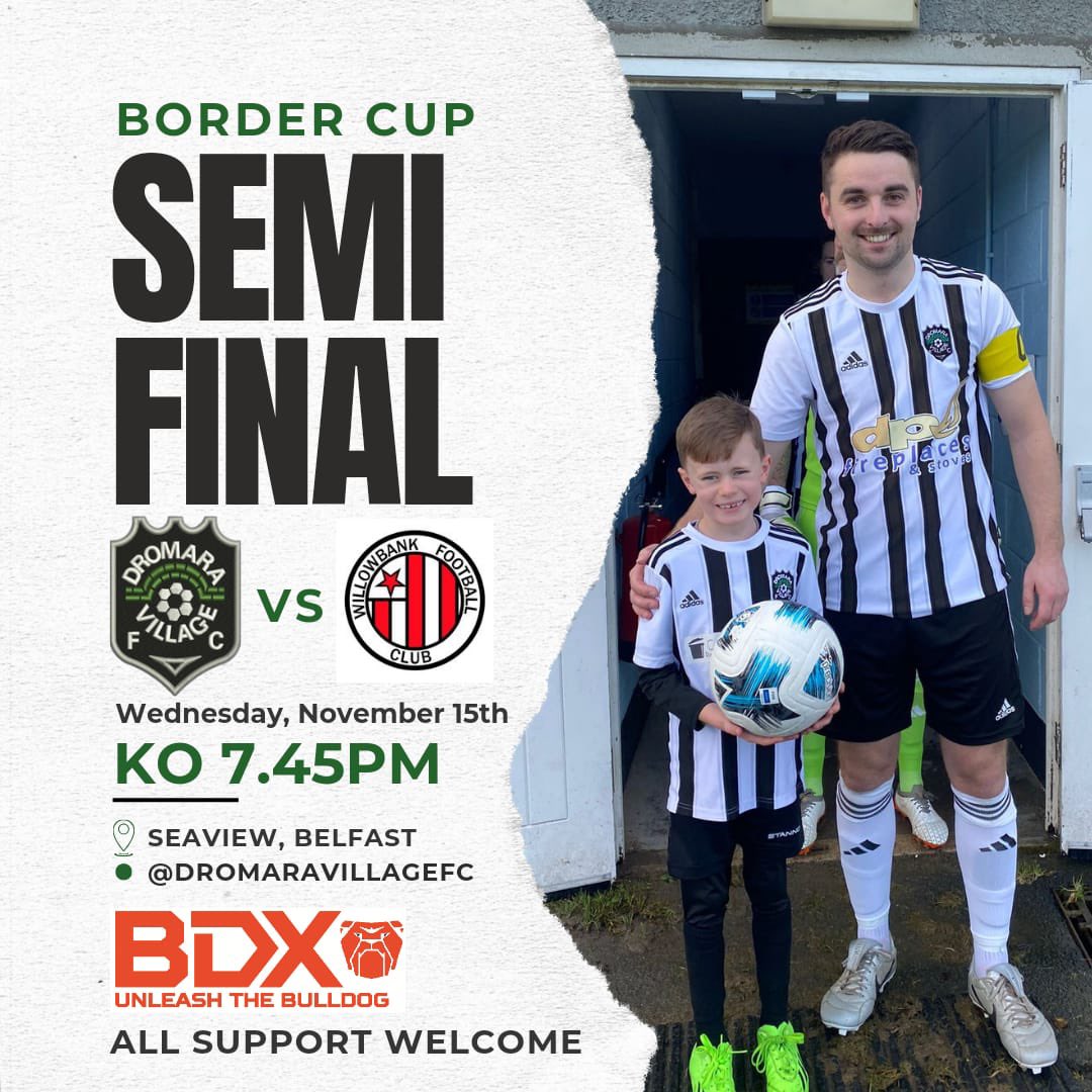 All roads lead to Seaview on Wednesday night as our 1sts take on <a href="/WillowbankClub/">Willowbank Football Club</a> in the Semi Final of the Border Cup. 

We would encourage all our supporters, youth parents &amp; players and friends of the club to get along and cheer the lads on. 

#uppaweevillage